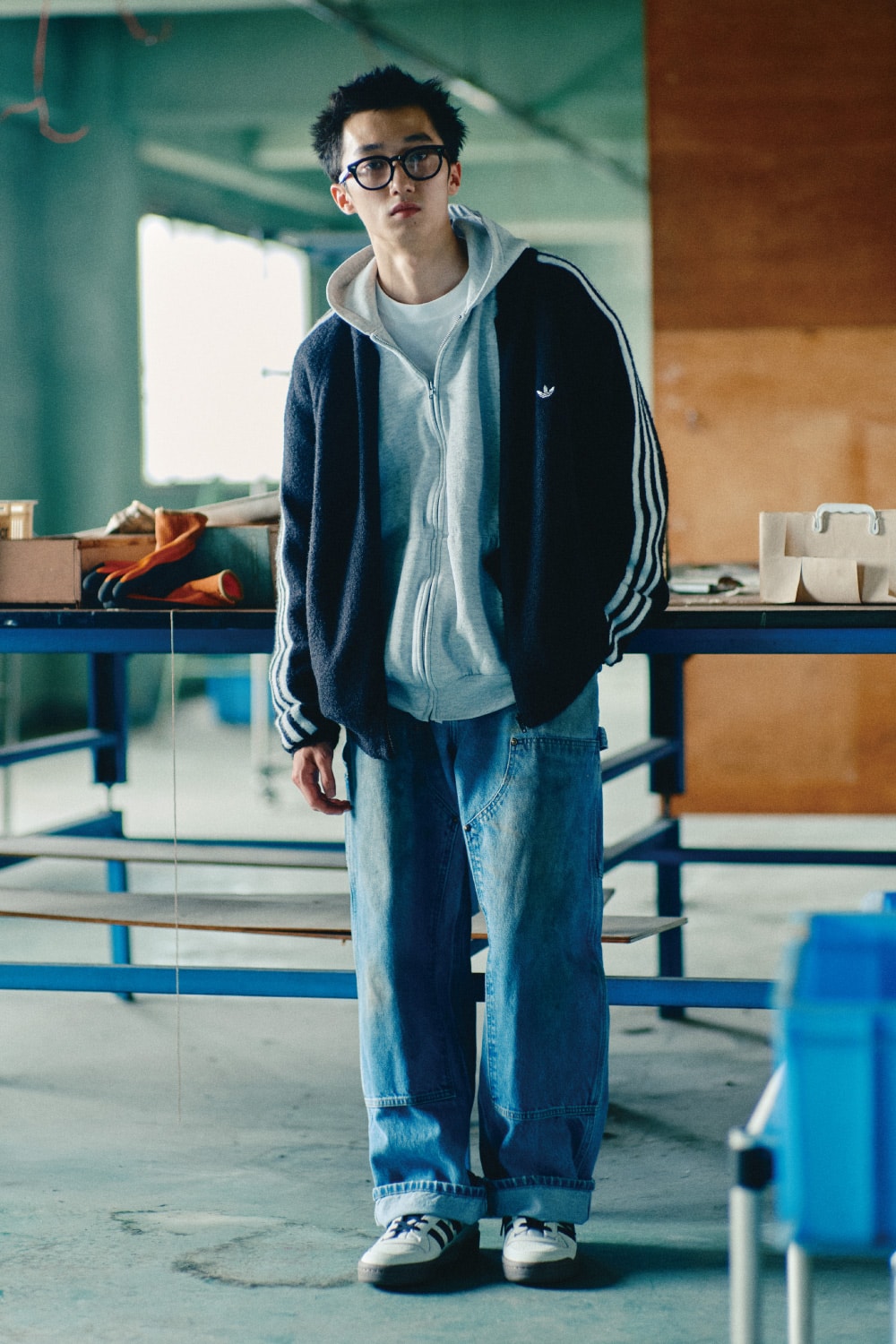 アディダス MOHAIR TRACKTOP コーディネート