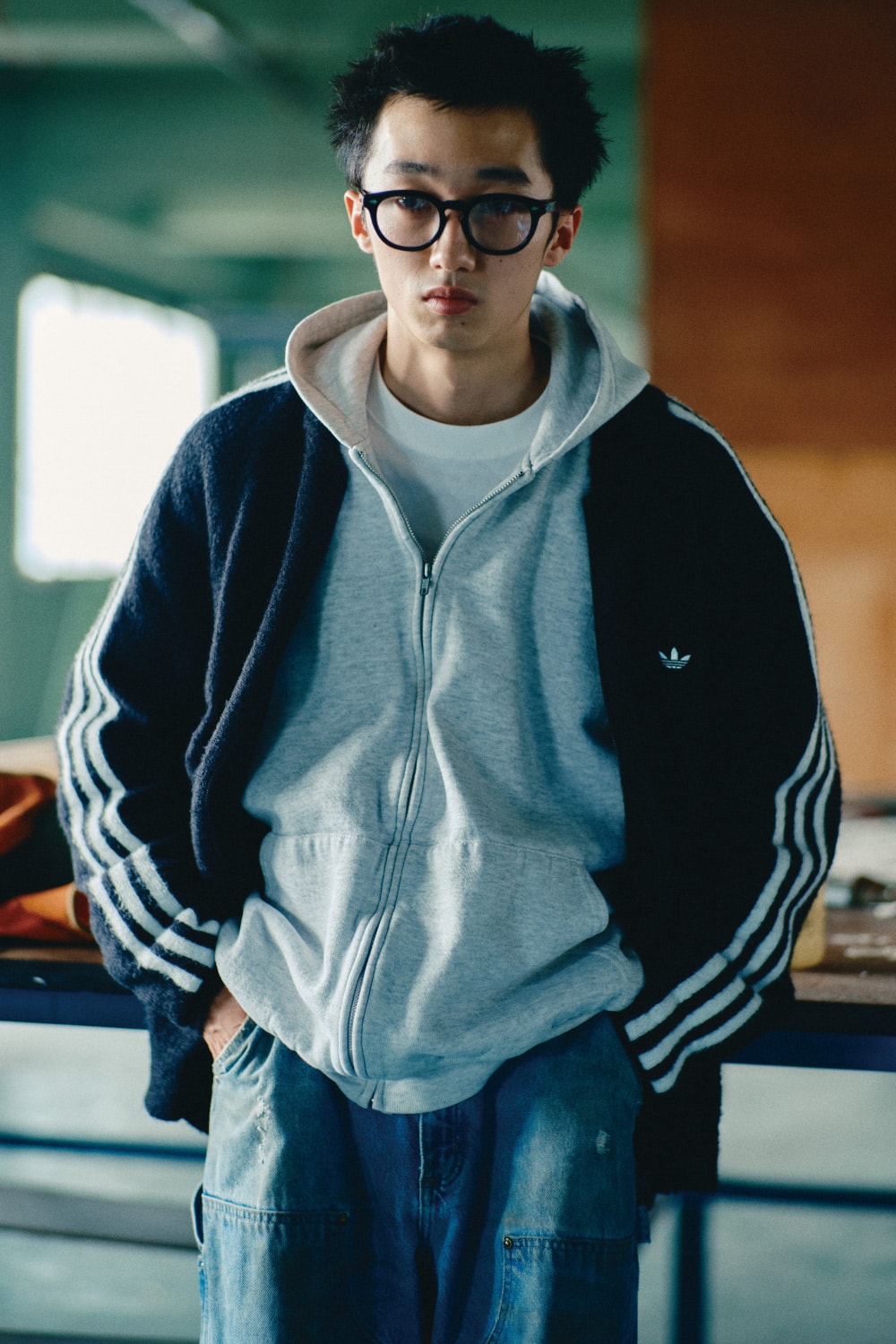 アディダス MOHAIR TRACKTOP コーディネート