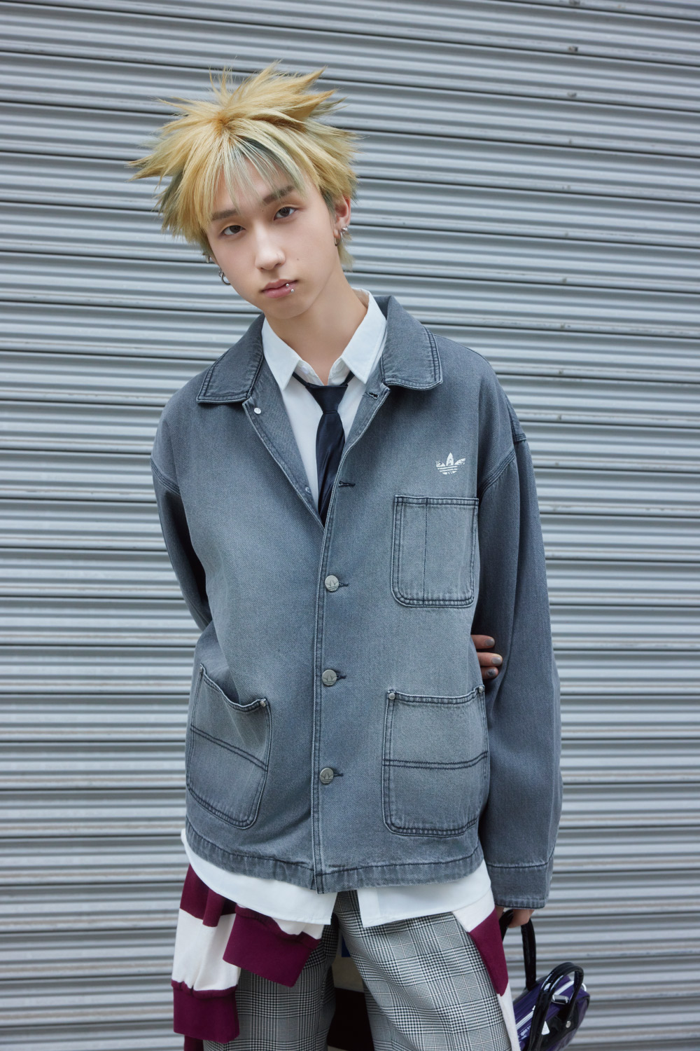 ADIDAS DENIM PACK MON7Aさん着用 コーディネート