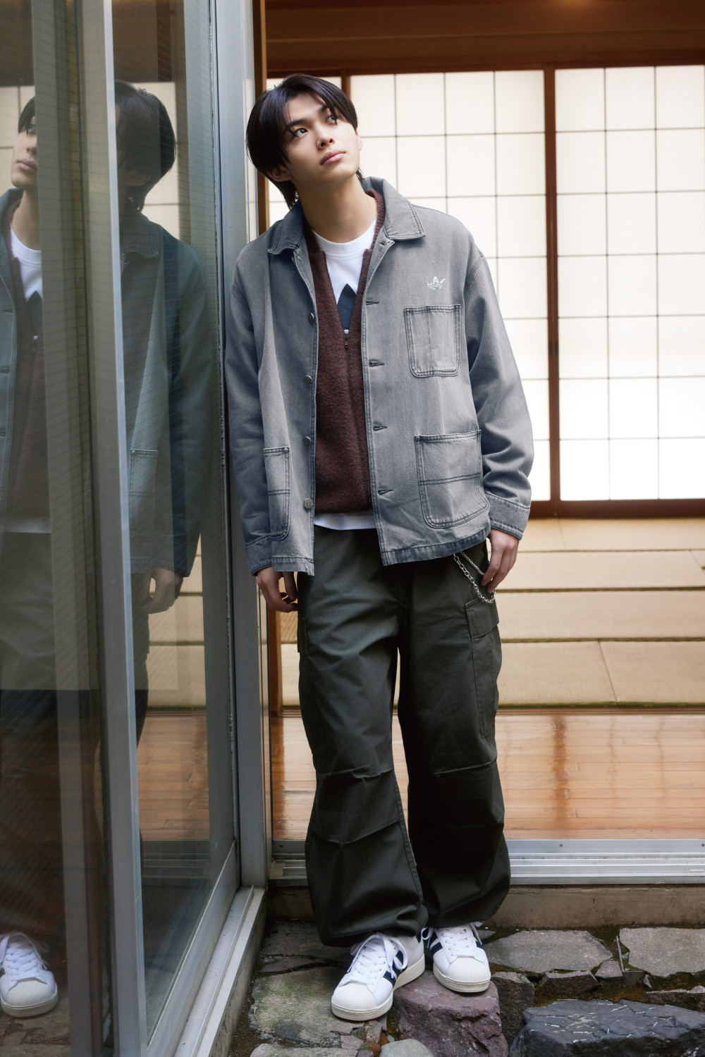 ADIDAS DENIM PACK 今井暖大さん着用 コーディネート