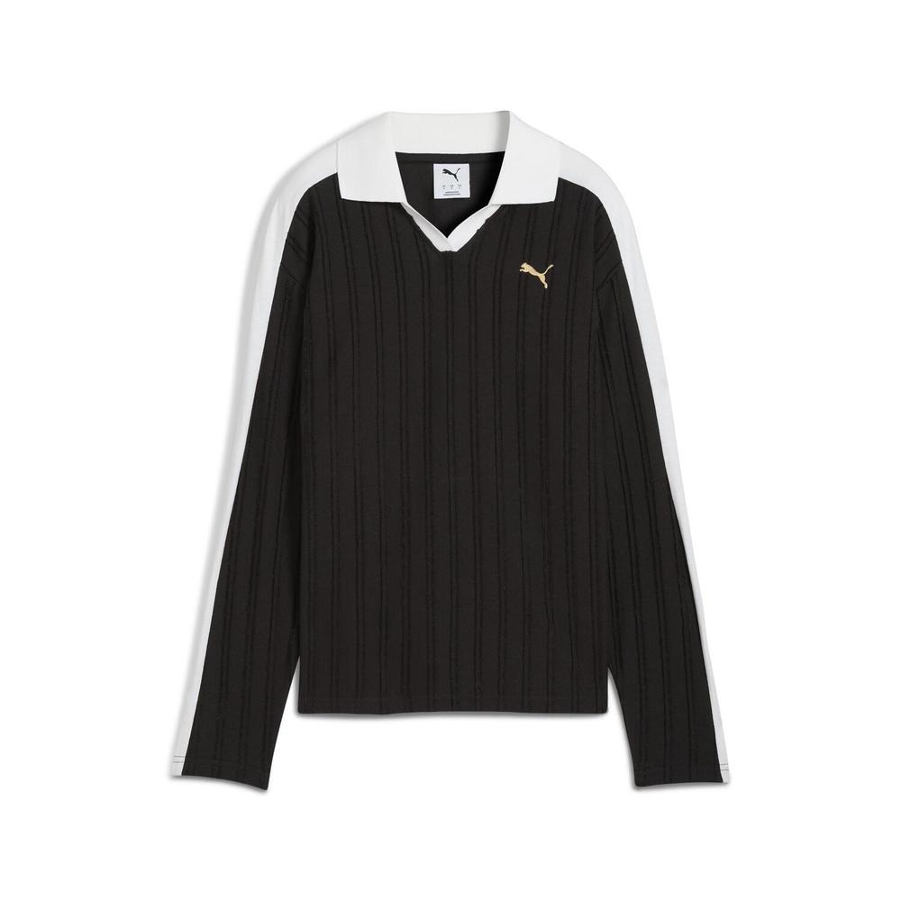 【PUMA】 プーマ W T7 RELAXED LONG SLEEVE POLO ロングスリーブ 633963 01BK