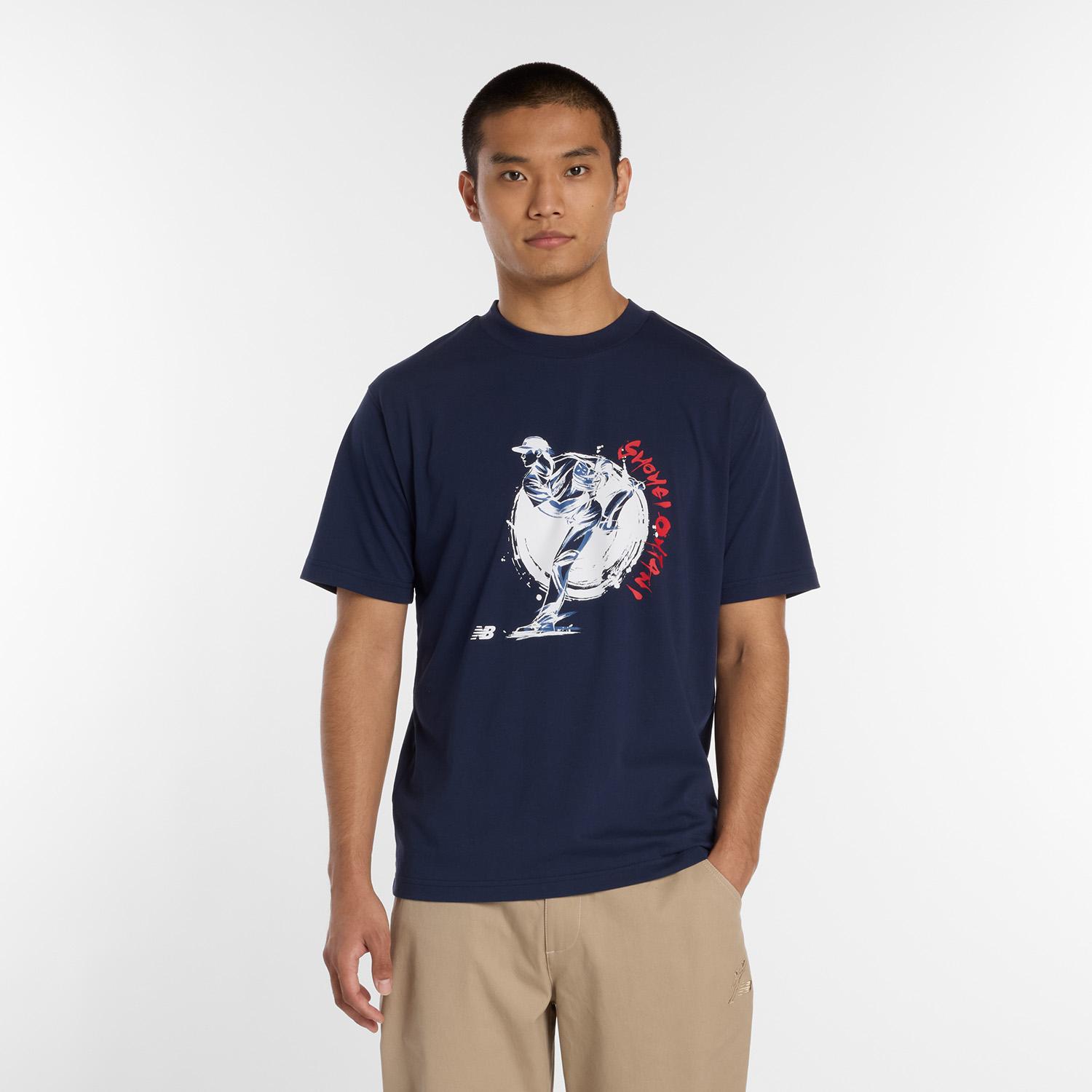 ニューバランス M O.HグラフィックT1 ショートスリーブ MT61T90WTNV TNV