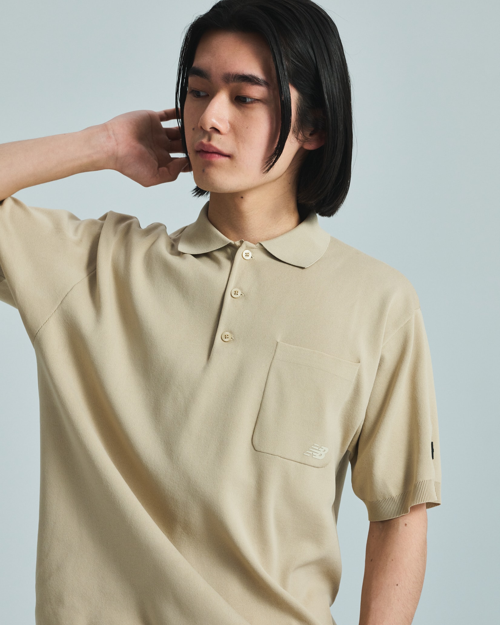 ニューバランス M ニットポロシャツ ポロシャツ MT61J6IHTWF ABC-MART限定 TWF