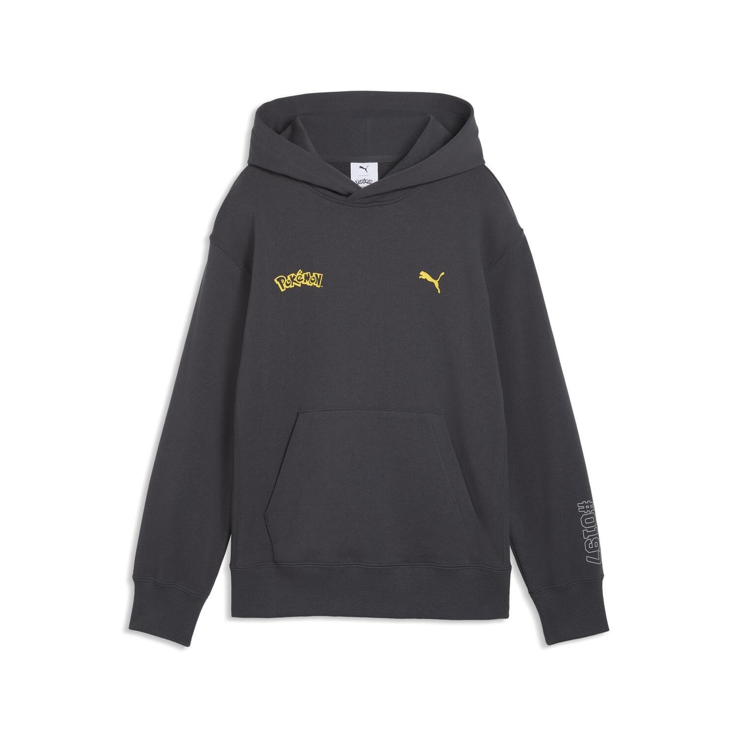 【PUMA】 プーマ K POKEMON RELAX GRAPHIC HOODIE スウェットPO 634945 76STRONG GRAY