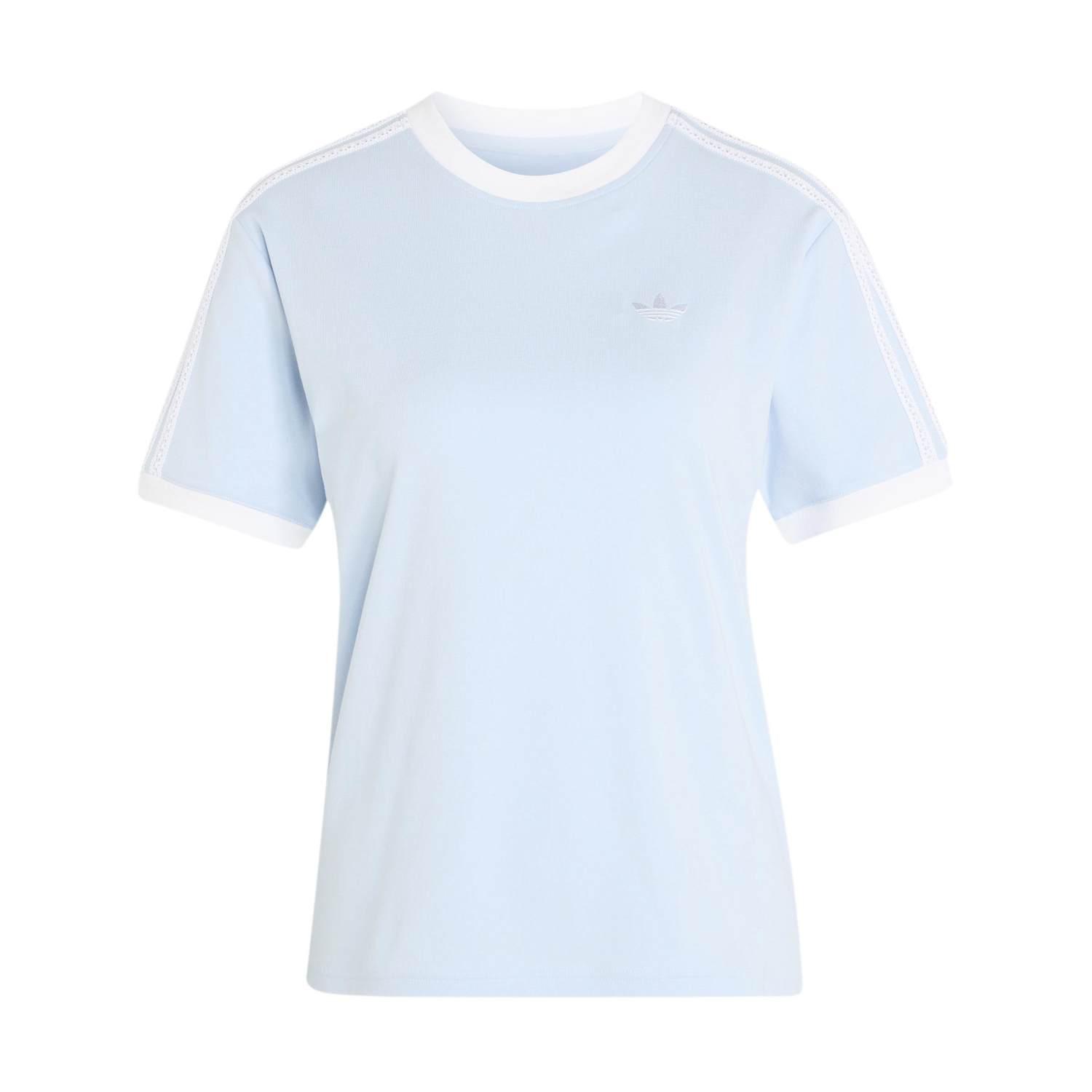【adidas】 アディダス W 3STRIPES TEE(GFX INJ) ショートスリーブ KX1882 CRYSTALSKY