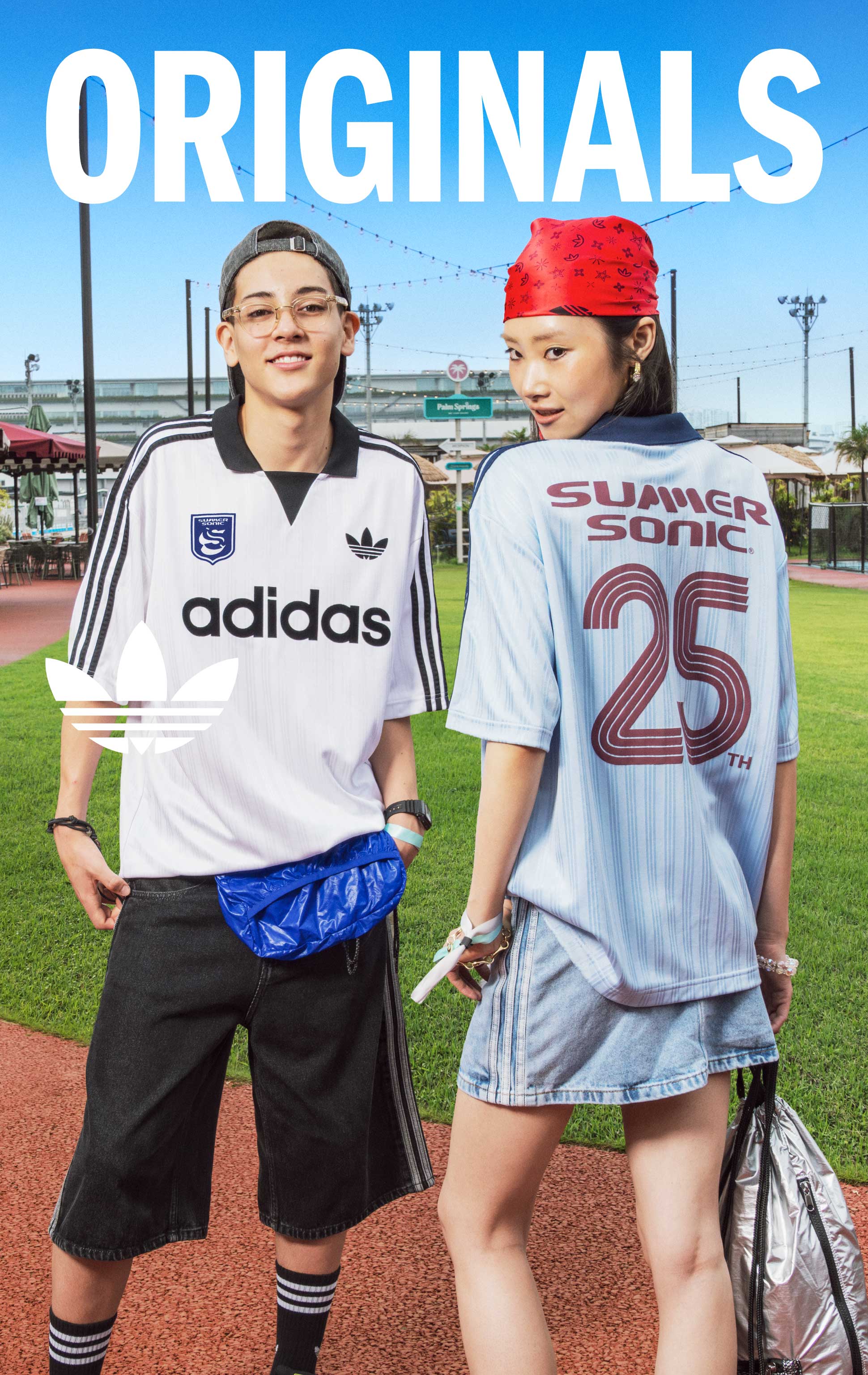adidasOriginalsとSUMMER SONIC 25周年のコラボゲームシャツ