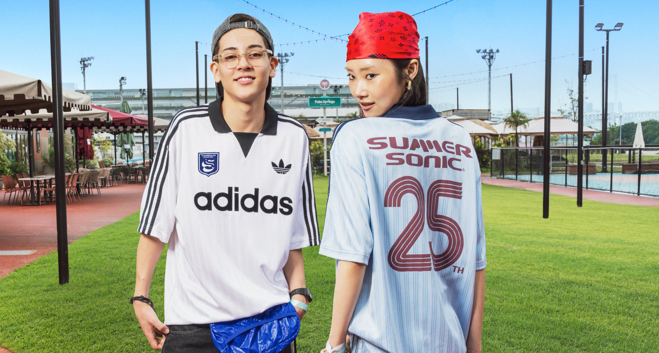 adidasOriginalsとSUMMER SONIC 25周年のコラボゲームシャツ