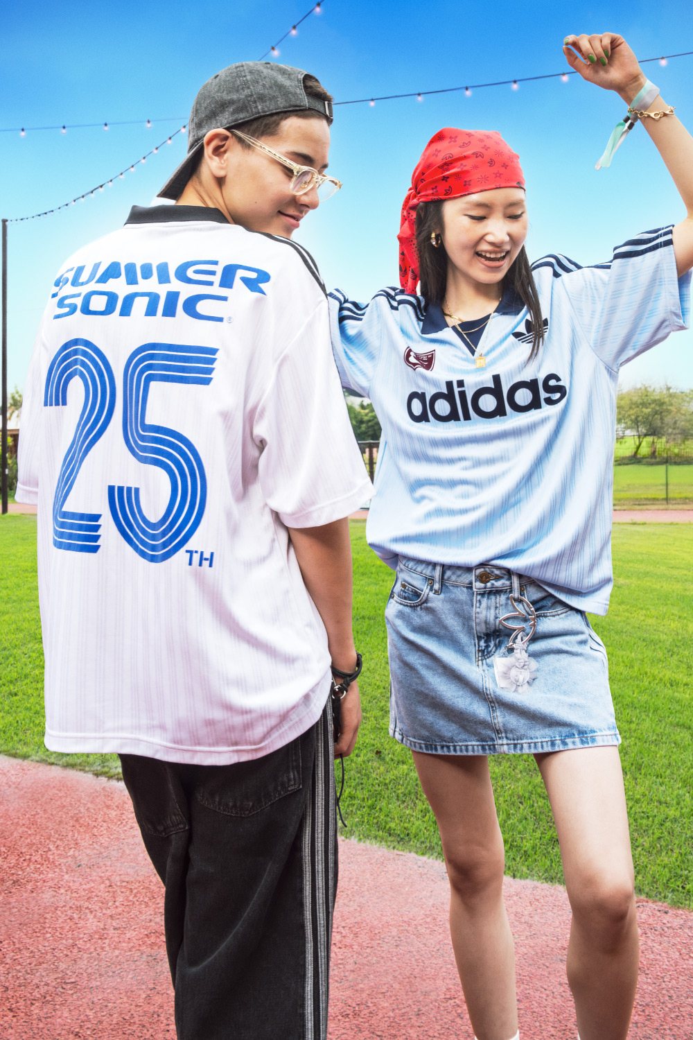 adidasOriginalsとSUMMER SONIC 25周年のコラボゲームシャツ
