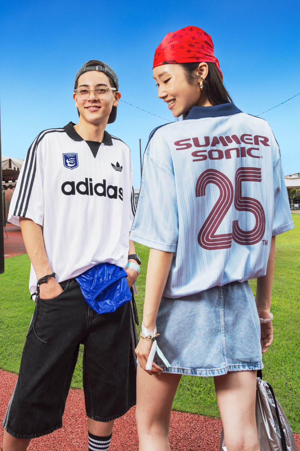 adidasOriginalsとSUMMER SONIC 25周年のコラボゲームシャツ