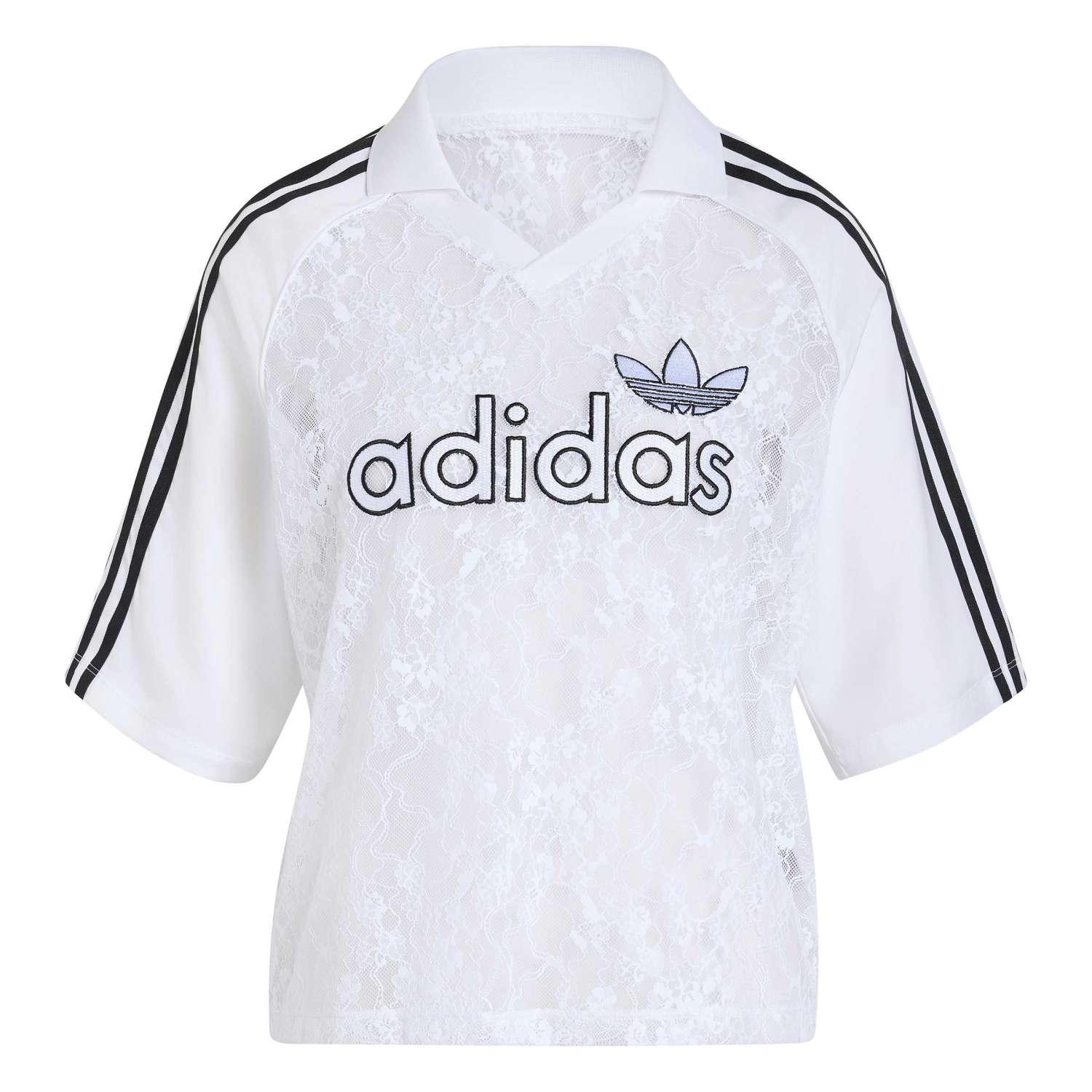 【adidas】アディダス W LACE SS JERSEY ショートスリーブ KZ4764 ABC-MART限定 *WHITE/BLACK