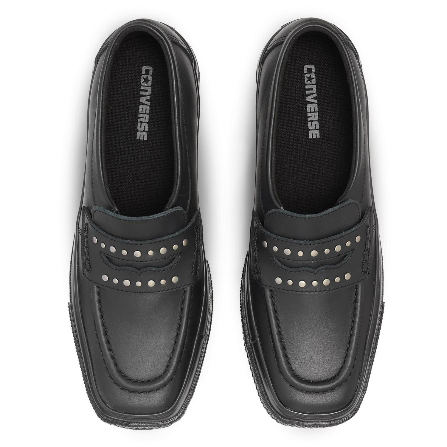 【CONVERSE】 コンバース AS SQUARETOE LOAFER SA オールスター スクエアトウ ローファー SA 31318480 BLACK