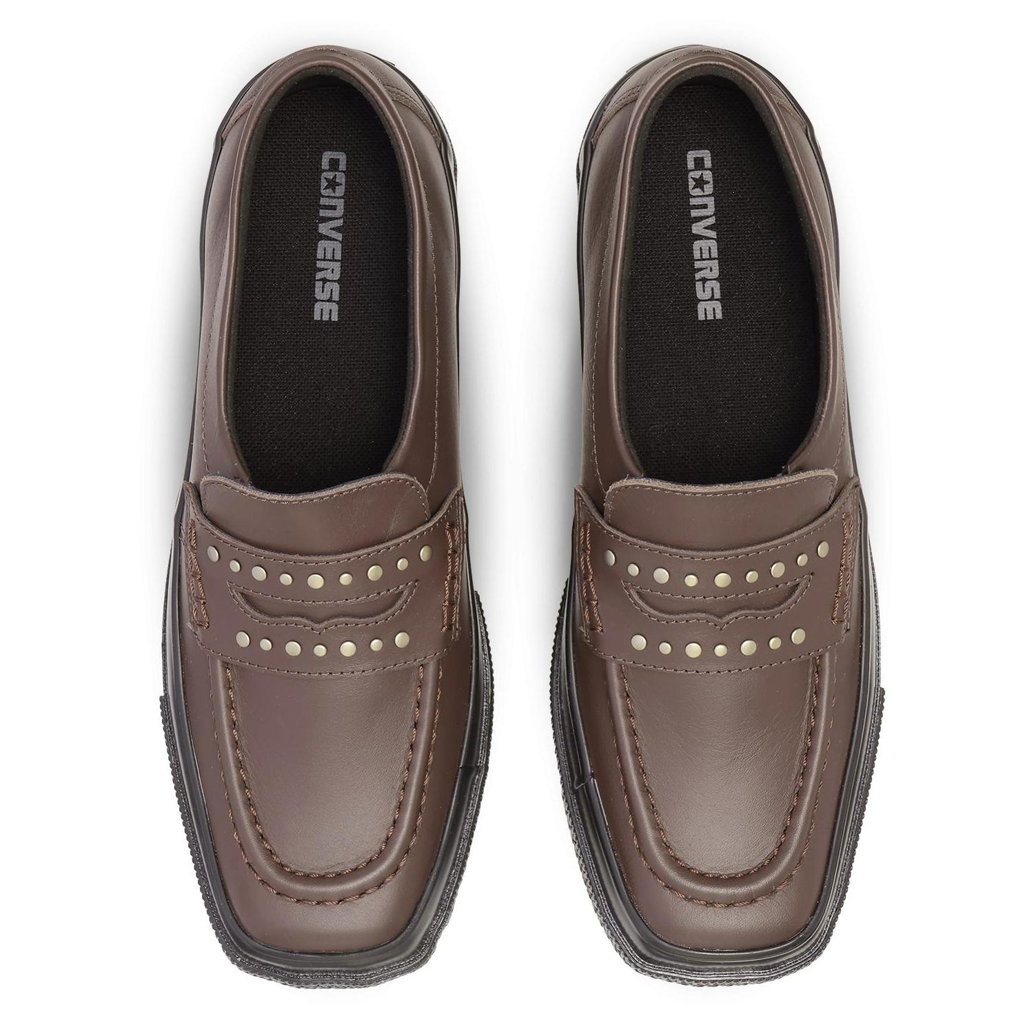 【CONVERSE】 コンバース AS SQUARETOE LOAFER SA オールスター スクエアトウ ローファー SA 31318481 DEEP BROWN