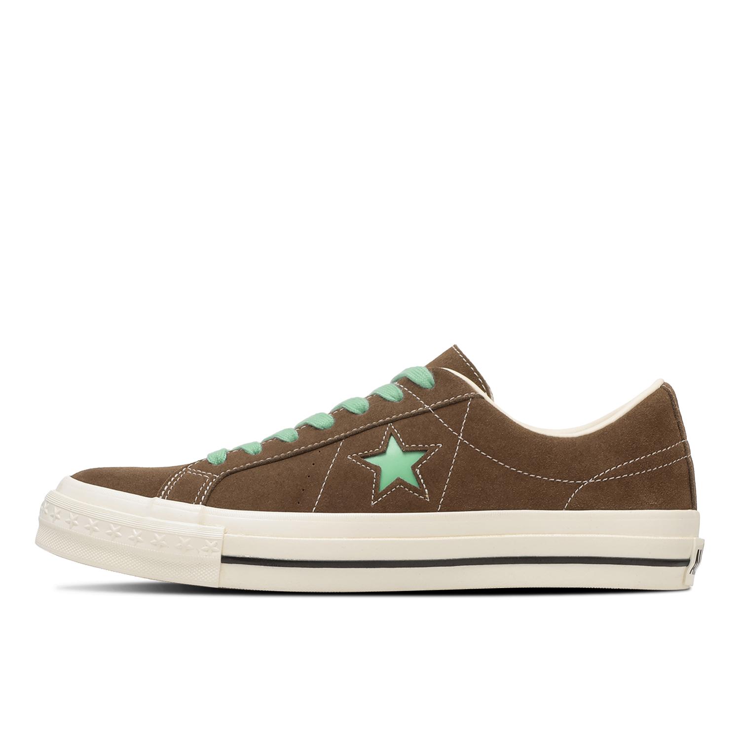 【CONVERSE】 コンバース ONE STAR AGED SUEDE ワンスター エイジド スエード 33703192 BROWN/JADE GRN