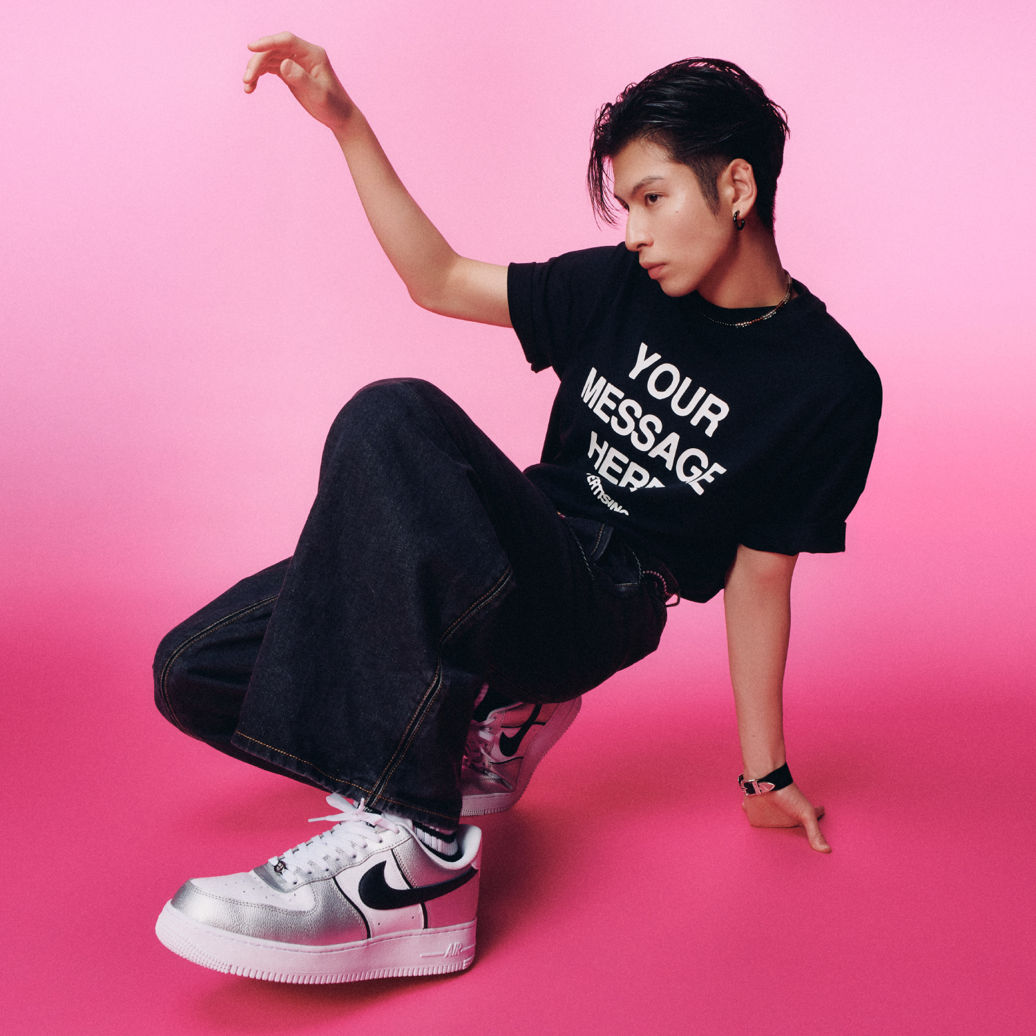 YOUR MESSAGE HERE｜NIKE 長谷川 慎さん コーディネート