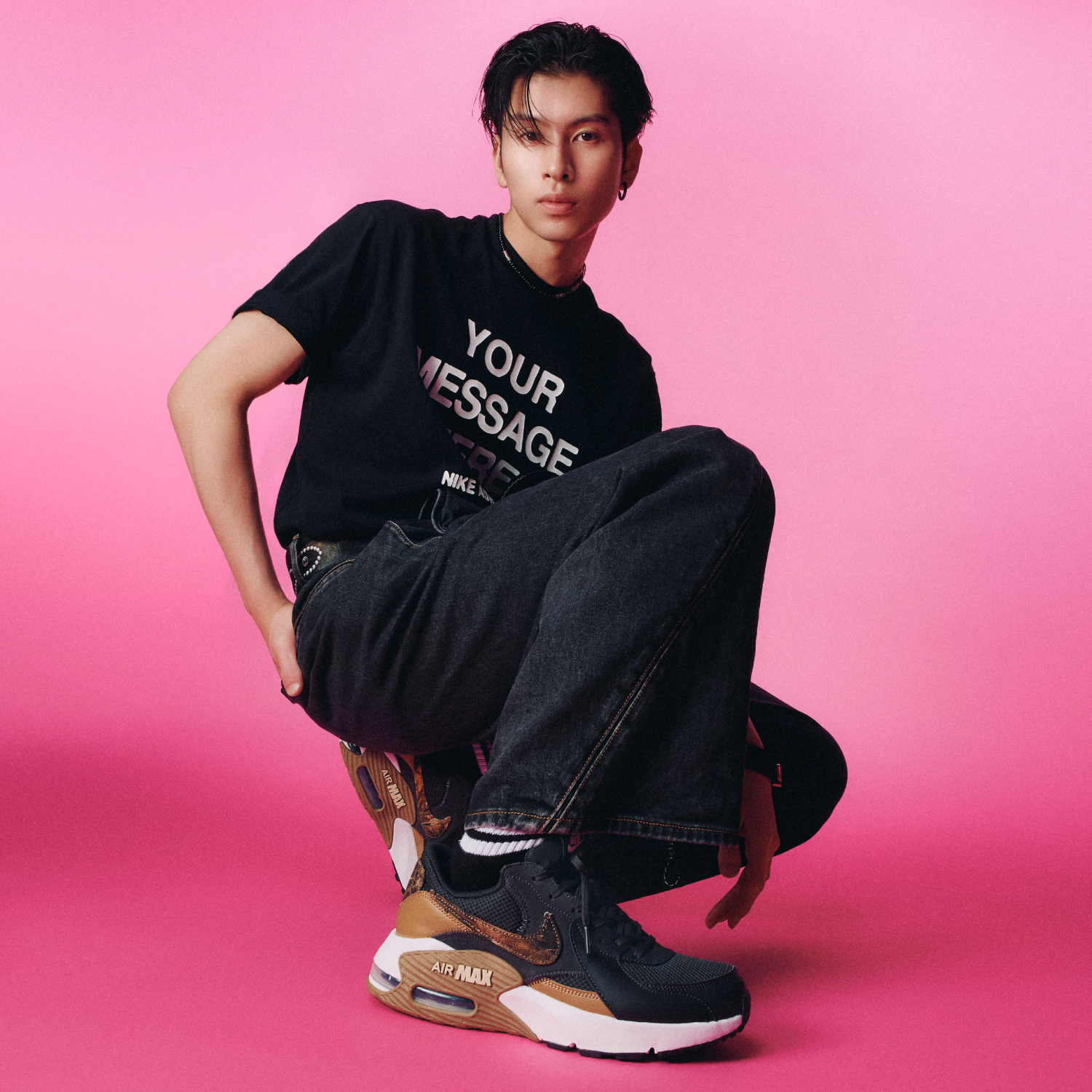 YOUR MESSAGE HERE｜NIKE 長谷川 慎さん コーディネート