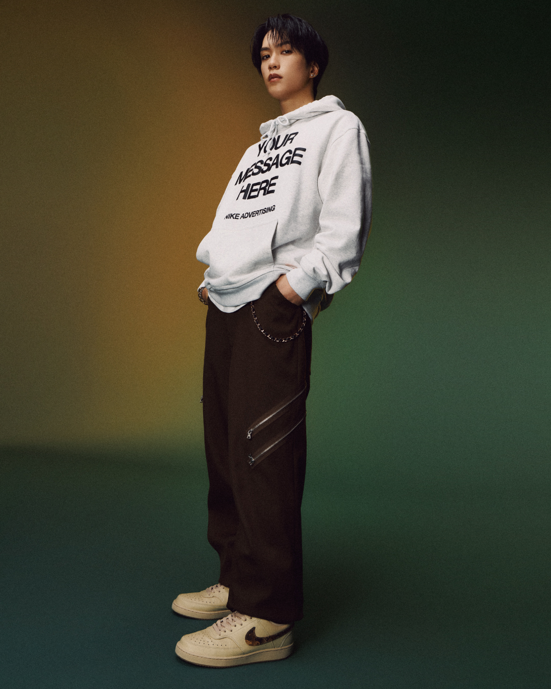 YOUR MESSAGE HERE｜NIKE 藤原 樹さん コーディネート