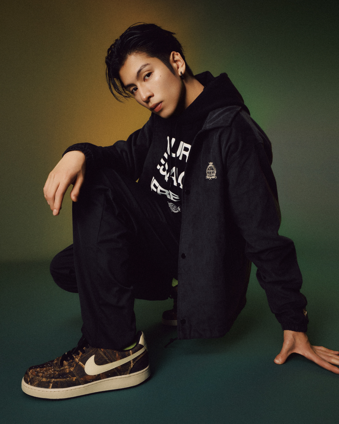 YOUR MESSAGE HERE｜NIKE 長谷川 慎さん コーディネート