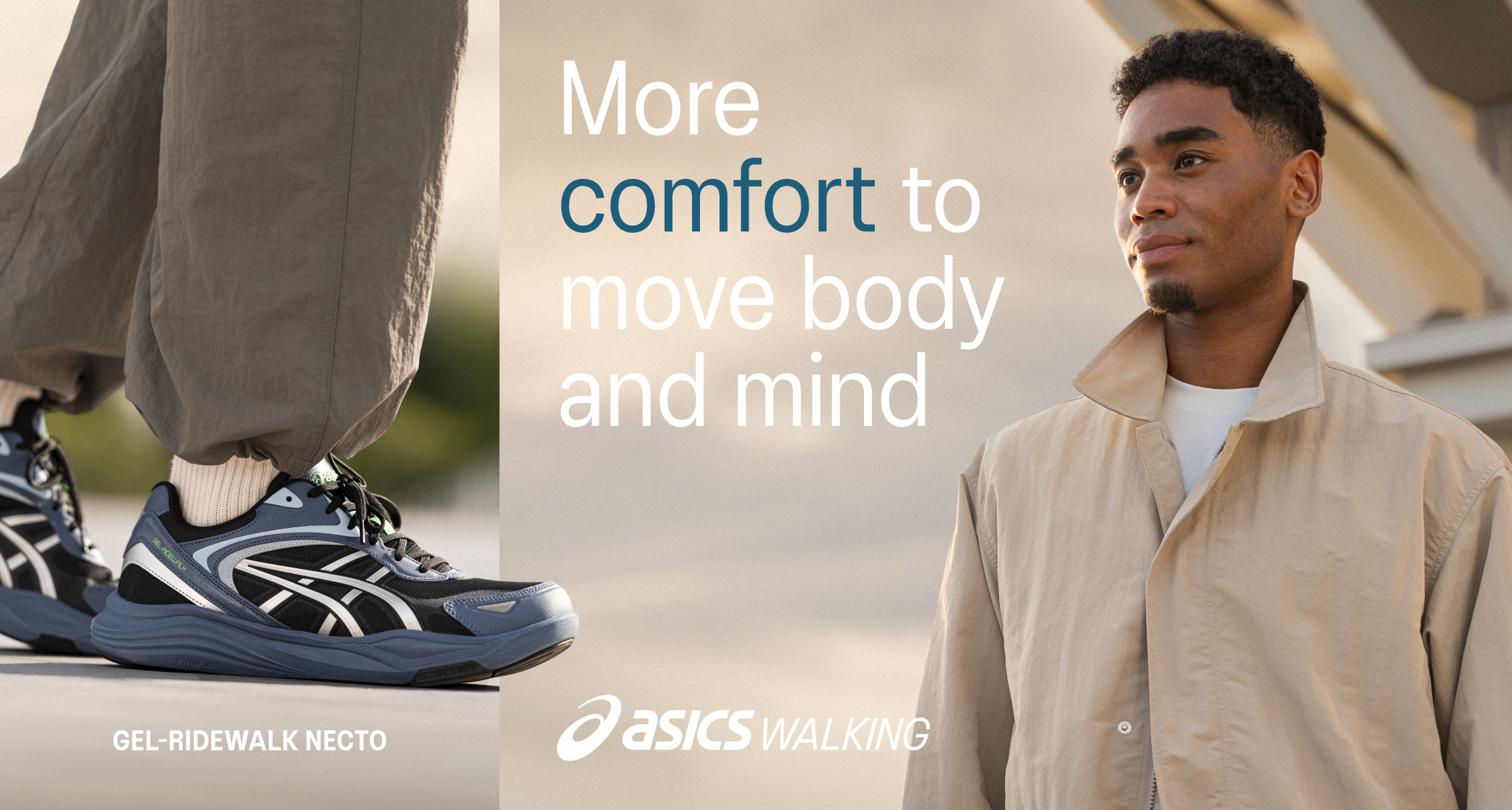 ASICS WALKING GEL-RIDEWALK NECTO アシックスウォーキング　ゲルライド ネクト