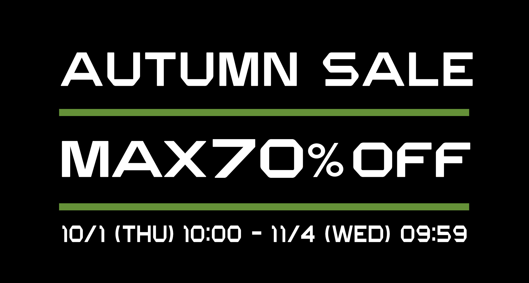 AUTUMN SALE