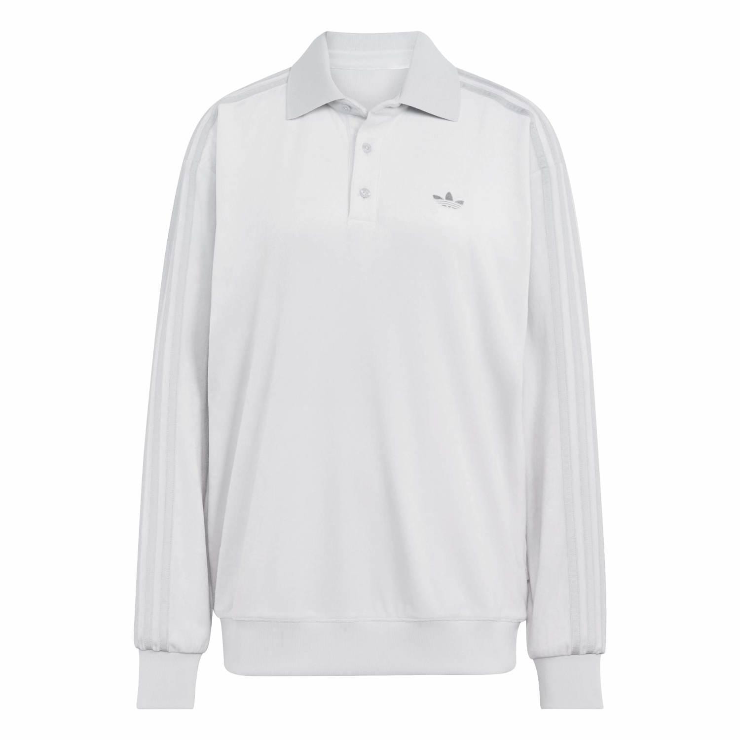 【adidas】 アディダス U VELOUR LS POLO ロングスリーブ LC5962 ABC-MART限定 *LGH SOLIDGREY