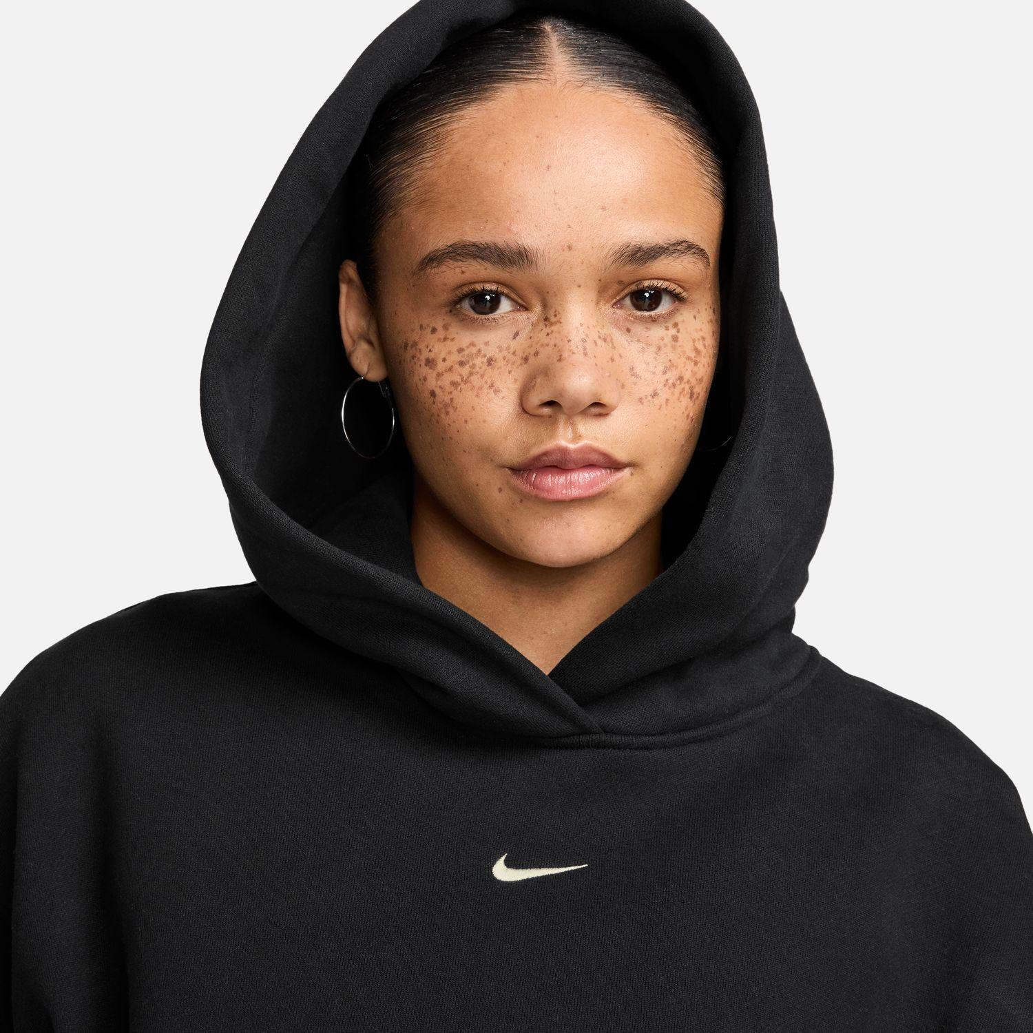 レディース 【NIKE ウェア】 ナイキ W STDO FLC MW OS CRP PLT ロングスリーブ IM8097 001TTLBLK/SAIL