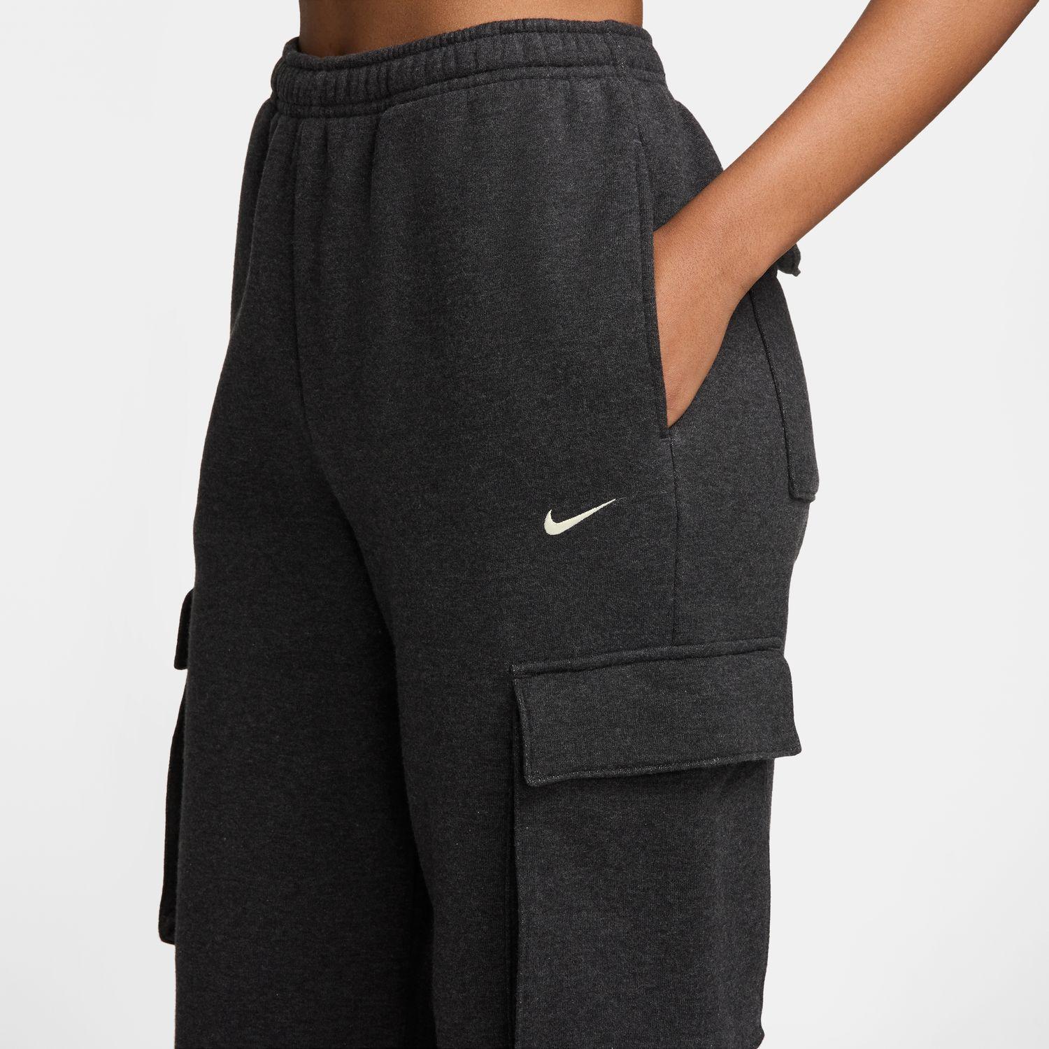レディース 【NIKE】 ナイキ W STDO FLC MW HR OS CRGO スウェット ロングパンツ IO2299 032BLK H/SAIL